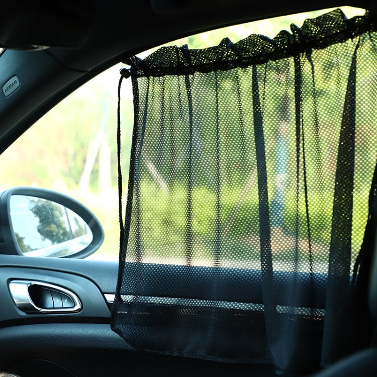 2pcs Car Curtain Sun Protection Mesh Suction Cup Sunshade