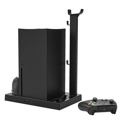 Iplay HBX-274 for Xbox Series X Host Multifunctional Heat Dissipation Base with Gamepad Double Charger