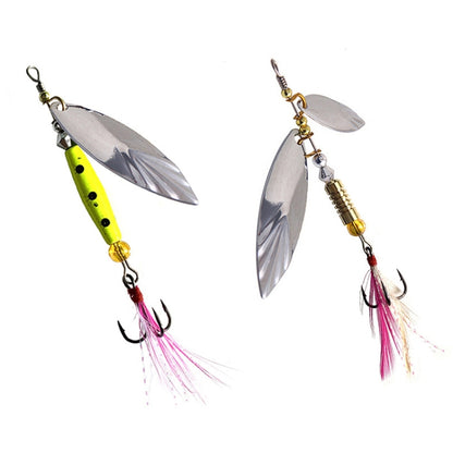 5pcs Rotation Luya Sequins Willow Leaf Feather Bait, Copper Pendant Futaba 7g, Copper Pendant Futaba 10g, Copper Pendant Futaba 15g, Lead Pendant  7g