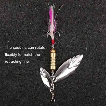 5pcs Rotation Luya Sequins Willow Leaf Feather Bait, Copper Pendant Futaba 7g, Copper Pendant Futaba 10g, Copper Pendant Futaba 15g, Lead Pendant  7g