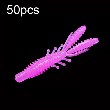 Reverse Threaded Floating Inverted Shrimp Bait, 50pcs Small, 50pcs Large