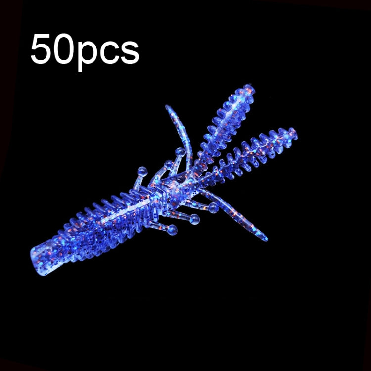 Reverse Threaded Floating Inverted Shrimp Bait, 50pcs Small, 50pcs Large