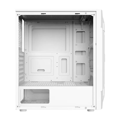 EVESKY Acrylic Side Transparent ATX Computer Case With 6 Fans Position And USB 3.0 Interface, Black, White
