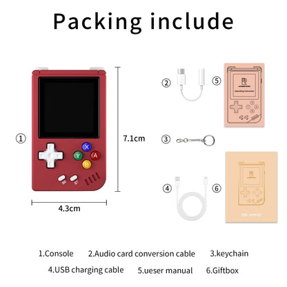 ANBERNIC RG Nano  1.54-Inch IPS Linux System Classic Pocket Retro Game Console, 64G 8000 Games, 128G 5000 Games