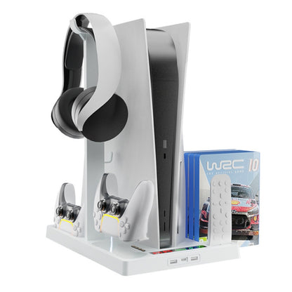 iplay for PS5 Host Cooling Handle Charging Base with Disc Storage Rack, HBP-271s