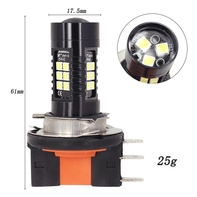 1pair Automotive High-power LED White Light Fog Lamp, H15