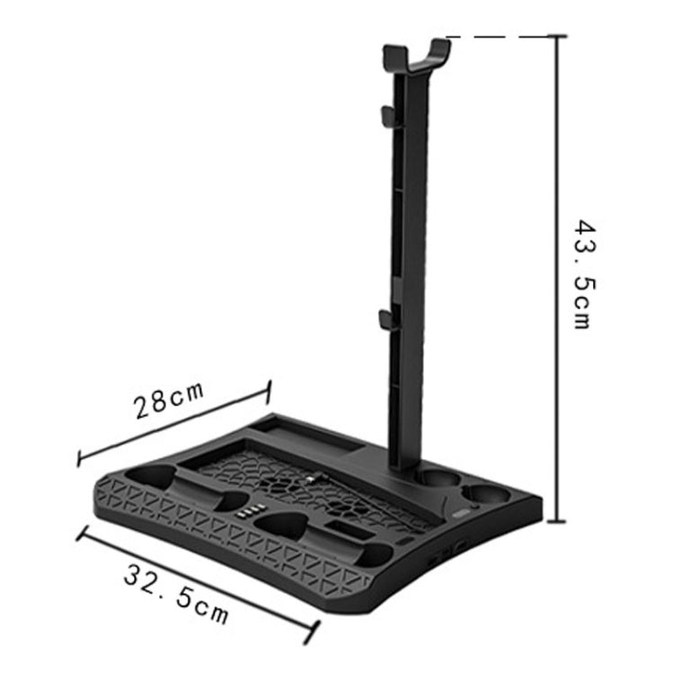 iplay HBP-270 For Sony PS5 Multifunctional Host Heat Dissipation Charging Base with Storage Rack, HBP-270
