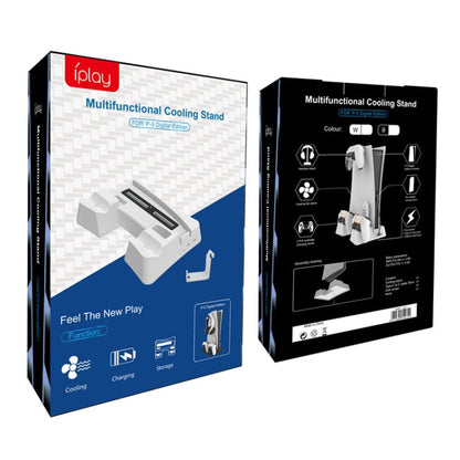 Iplay HBP-351 For Sony PS5 Digital Version Host Cooling Base Bracket Multifunctional Handle Charging Stand, HBP-351