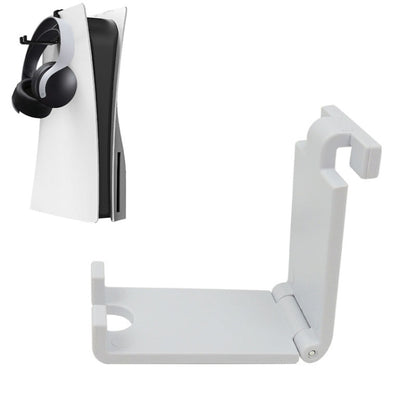 iplay HBP-266 For Sony PS5 Game Console Headphone Storage Side Rack Gamepad Hanger, White, Black