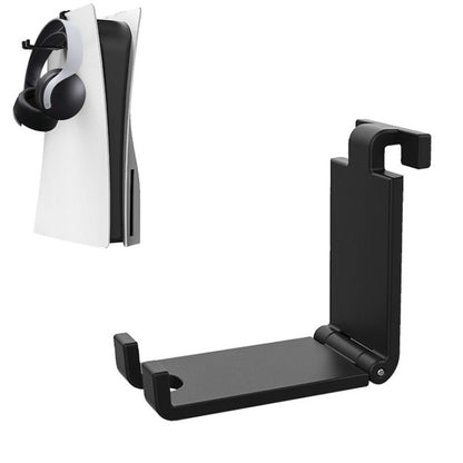 iplay HBP-266 For Sony PS5 Game Console Headphone Storage Side Rack Gamepad Hanger, White, Black