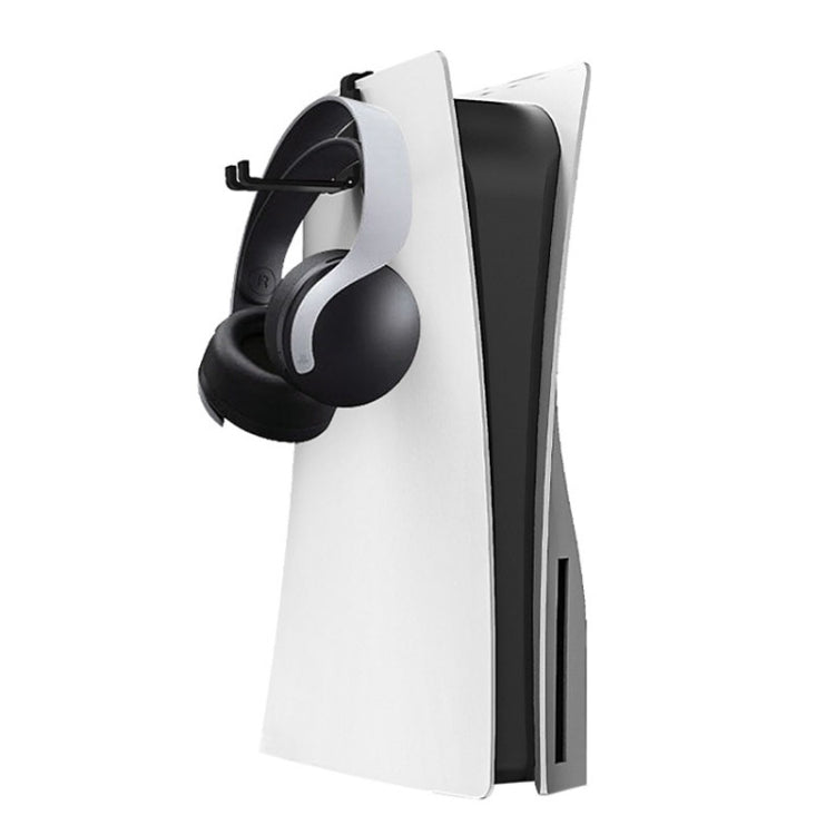 iplay HBP-266 For Sony PS5 Game Console Headphone Storage Side Rack Gamepad Hanger, White, Black
