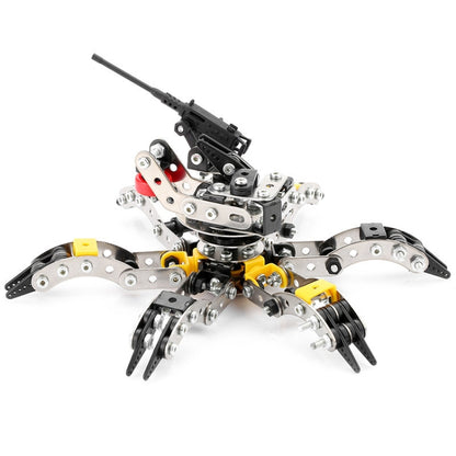 High Difficulty Assembly Building Block Toys Handmade Assembly Robot Metal Model, Humanoid, Spider, Walking Human