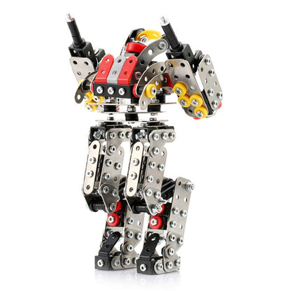 High Difficulty Assembly Building Block Toys Handmade Assembly Robot Metal Model, Humanoid, Spider, Walking Human