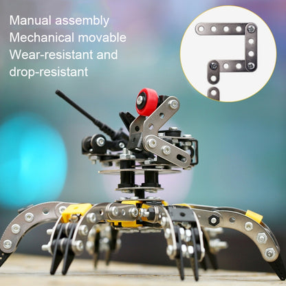 High Difficulty Assembly Building Block Toys Handmade Assembly Robot Metal Model, Humanoid, Spider, Walking Human