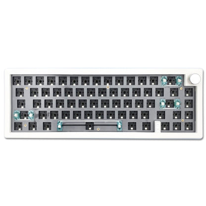 67 Keys Three-mode Customized DIY With Knob Mechanical Keyboard Kit Supports Hot Plug RGB Backlight, White, Black, Claret, Purple, Green, Blue