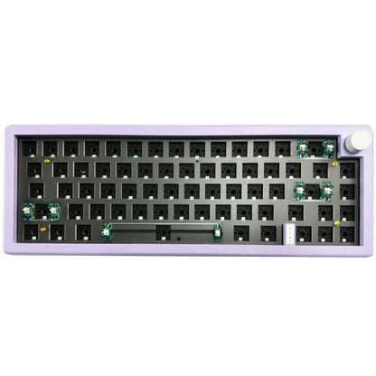 67 Keys Three-mode Customized DIY With Knob Mechanical Keyboard Kit Supports Hot Plug RGB Backlight, White, Black, Claret, Purple, Green, Blue