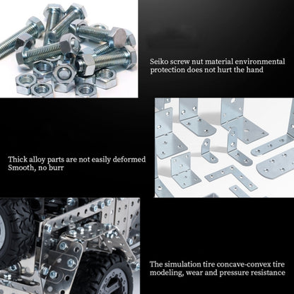 Assembly Off-Road Vehicle Intelligence Manual Assembly Toy Machinery Building Metal Model, Off-Road Vehicle