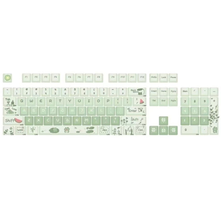 148 Keys MDA Height 5-sided Heat Rise PBT Mechanical Keyboard Keycaps, 148 Keys Blue, 148 Keys Green