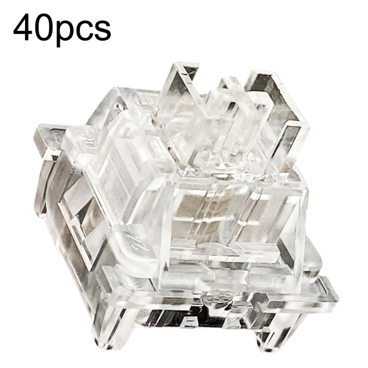 40pcs Customized Hot Swap Mechanical Keyboard 3Pin Shaft, 40pcs Panda Paragraphs Shaft, 40pcs Silver Shaft, 40pcs Peach Linear Mute Shaft, 40pcs Paragraph Mute Shaft, 40pcs Marine Silent Shaft, 40pcs Crystal Dust Shaft