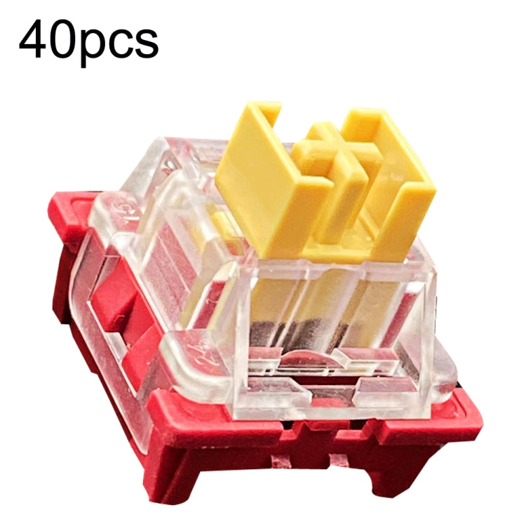 40pcs Customized Hot Swap Mechanical Keyboard 3Pin Shaft, 40pcs Panda Paragraphs Shaft, 40pcs Silver Shaft, 40pcs Peach Linear Mute Shaft, 40pcs Paragraph Mute Shaft, 40pcs Marine Silent Shaft, 40pcs Crystal Dust Shaft