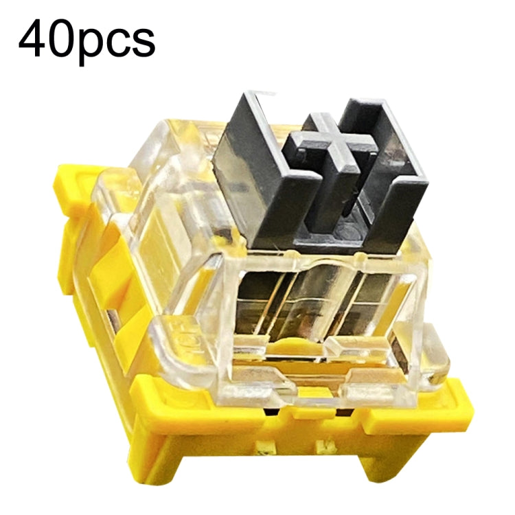 40pcs Customized Hot Swap Mechanical Keyboard 3Pin Shaft, 40pcs Panda Paragraphs Shaft, 40pcs Silver Shaft, 40pcs Peach Linear Mute Shaft, 40pcs Paragraph Mute Shaft, 40pcs Marine Silent Shaft, 40pcs Crystal Dust Shaft