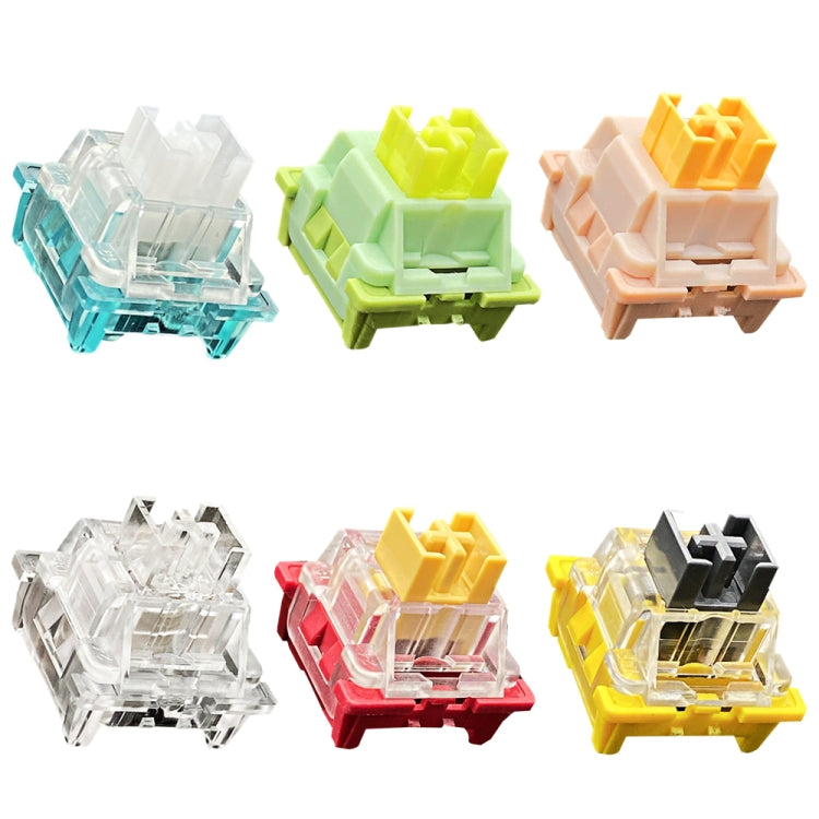 40pcs Customized Hot Swap Mechanical Keyboard 3Pin Shaft, 40pcs Panda Paragraphs Shaft, 40pcs Silver Shaft, 40pcs Peach Linear Mute Shaft, 40pcs Paragraph Mute Shaft, 40pcs Marine Silent Shaft, 40pcs Crystal Dust Shaft