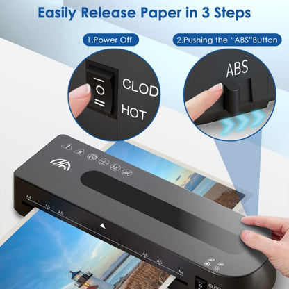 FN333 A4 Photo Laminating Machine With Hot And Cold Mode, Set 1, Set 2, Set 3, Set 4