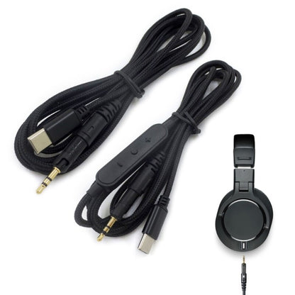 For M40X / ATH-M50X / M60X / M70X TYPE-C/USB-C Audio Headphone Cable, Style:, ZS0211 Standard Version, ZS0211 Wire Control Version
