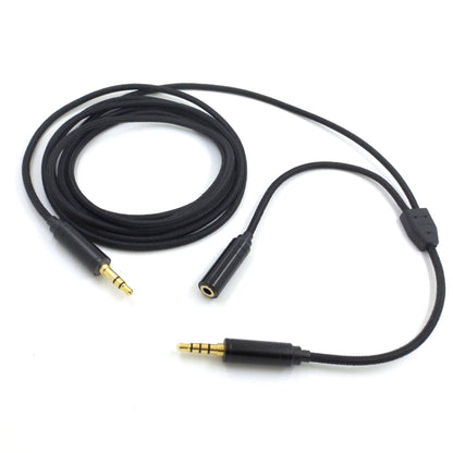 3.5mm Voice Party Live Recording Audio Cable Mobile Game Projection Computer Chat Link Cable, ZS0203 Black, ZS0203 Red Black