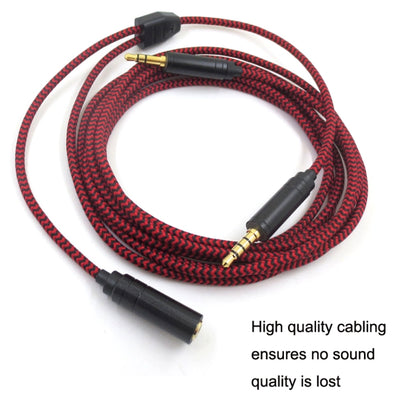 3.5mm Voice Party Live Recording Audio Cable Mobile Game Projection Computer Chat Link Cable, ZS0203 Black, ZS0203 Red Black