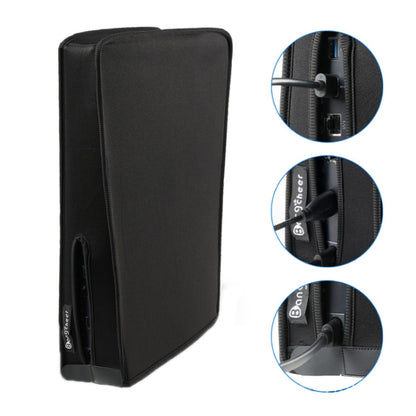 For PS5 Host Waterproof Dustproof Protective Cover Compatible With Digital Optical Drive Version, For PS5 (Black)