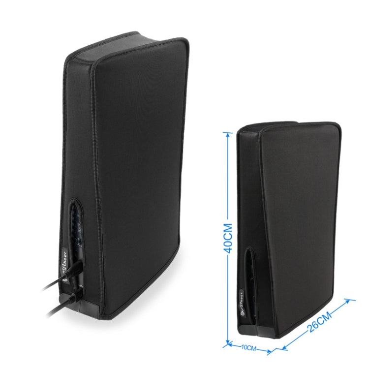 For PS5 Host Waterproof Dustproof Protective Cover Compatible With Digital Optical Drive Version, For PS5 (Black)