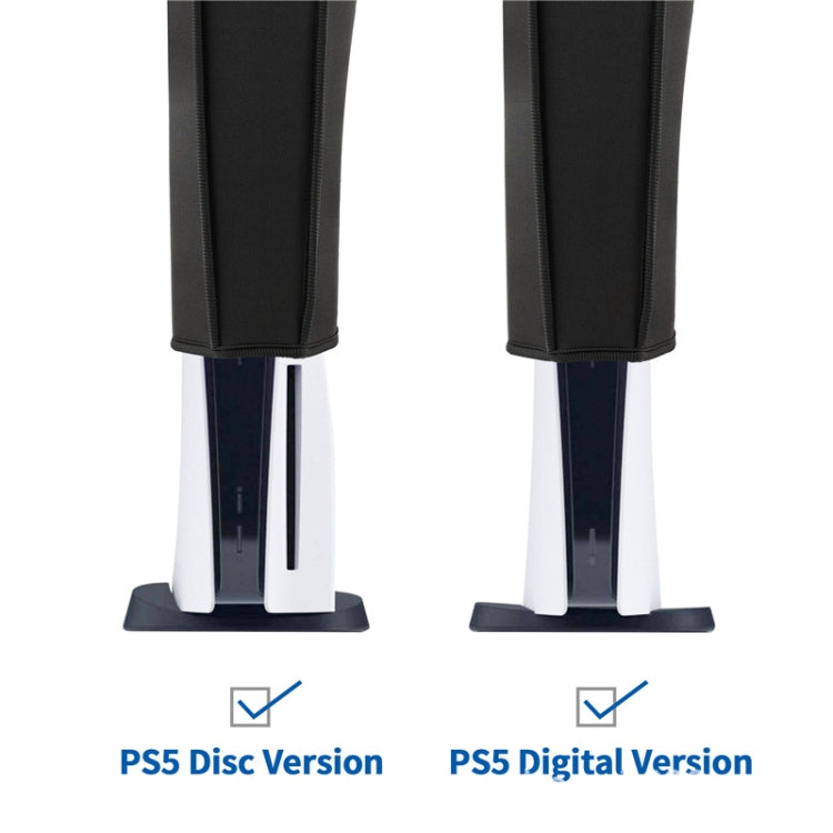 For PS5 Host Waterproof Dustproof Protective Cover Compatible With Digital Optical Drive Version, For PS5 (Black)