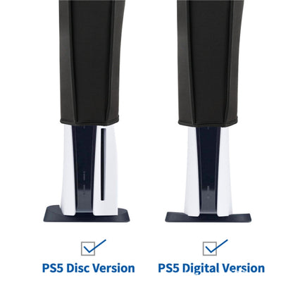 For PS5 Host Waterproof Dustproof Protective Cover Compatible With Digital Optical Drive Version, For PS5 (Black)