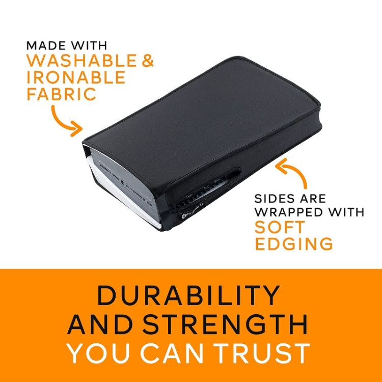 For PS5 Host Waterproof Dustproof Protective Cover Compatible With Digital Optical Drive Version, For PS5 (Black)