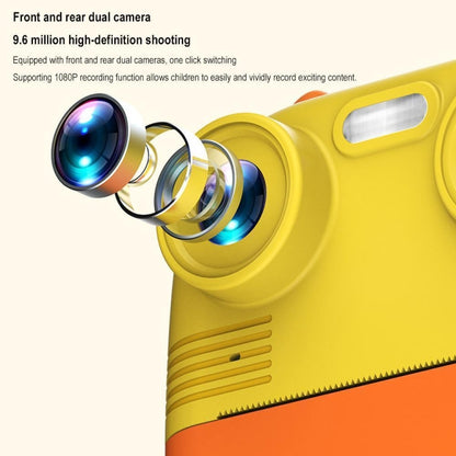 1080P Instant Print Camera 2.8-inch IPS Screen Front and Rear Dual Lens Kids Camera, Pink, Blue, Pink+32G Card, Blue+32G Card