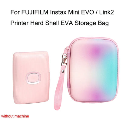 For FUJIFILM Instax Mini EVO / Link2 Printer Hard Shell EVA Storage Bag, Gradient Color