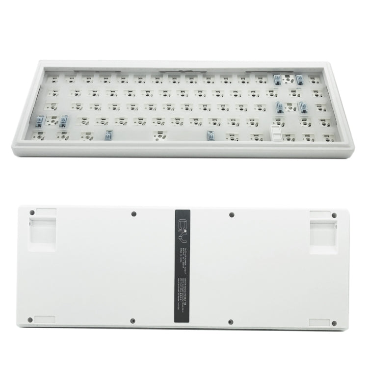 Hot Swap Shaft Wired RGB Back Light Customized Mechanical Keyboard Kit, Beige, Purple Transparent
