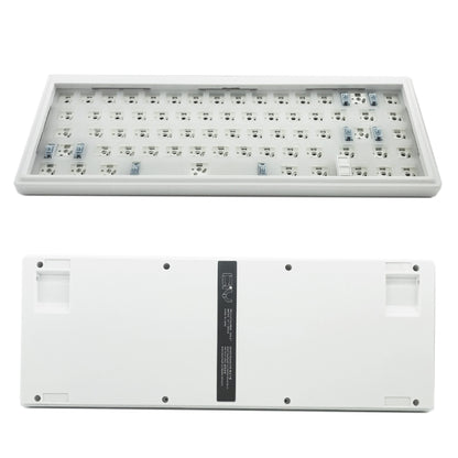 Hot Swap Shaft Wired RGB Back Light Customized Mechanical Keyboard Kit, Beige, Purple Transparent