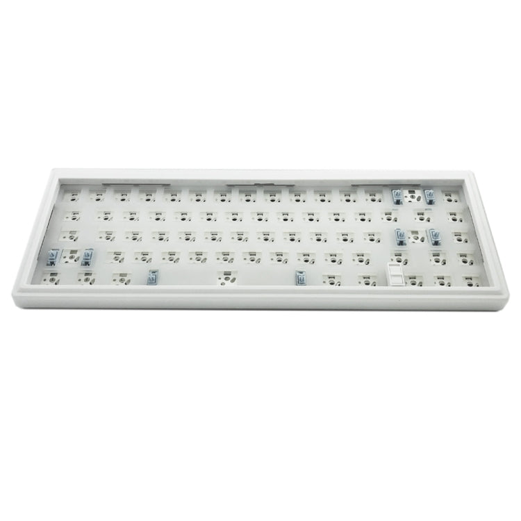 Hot Swap Shaft Wired RGB Back Light Customized Mechanical Keyboard Kit, Beige, Purple Transparent