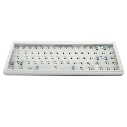 Hot Swap Shaft Wired RGB Back Light Customized Mechanical Keyboard Kit, Beige, Purple Transparent