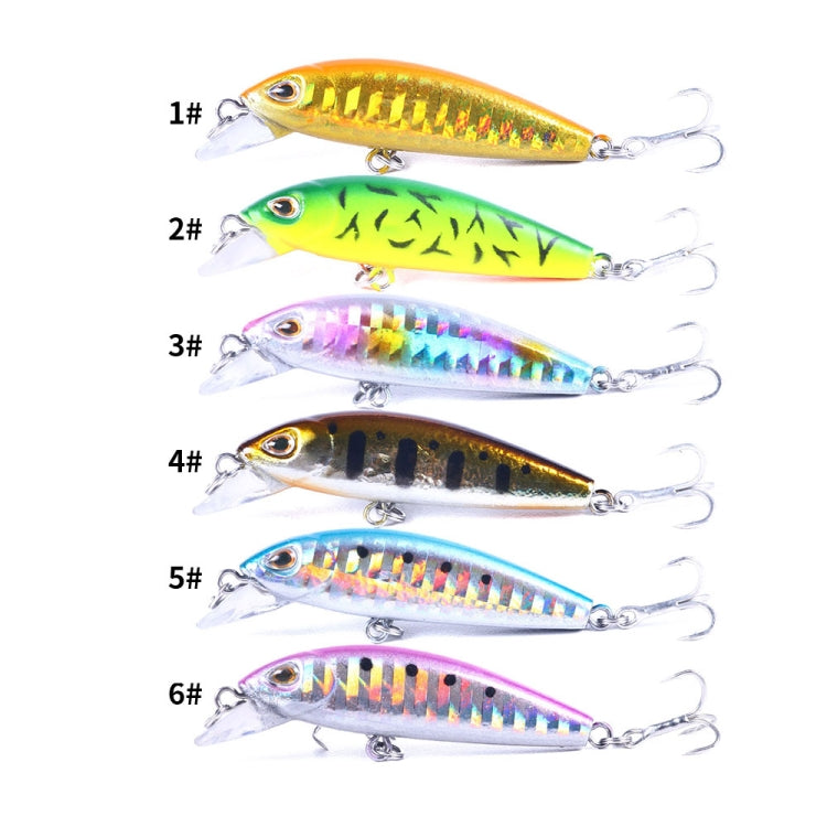 HENGJIA 5.5cm 6.6g Mino Luya Fake Bait Long Casting Sinking Bionic Lure, MI503 (3), MI503 (4), MI503 (5), MI503 (6), MI503 (1), MI503 (2)
