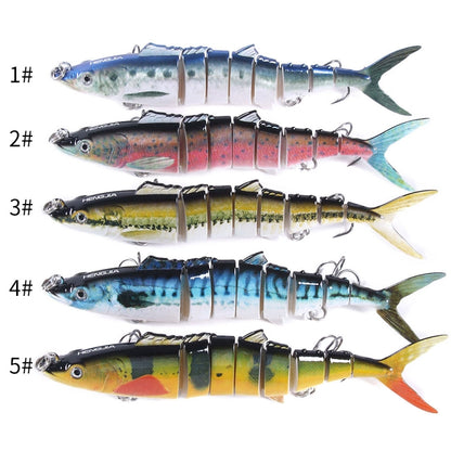 HENGJIA 17.8cm 38g 8 Section Fish Fake Bait, JM036 (5), JM036 (1), JM036 (2), JM036 (3), JM036 (4)