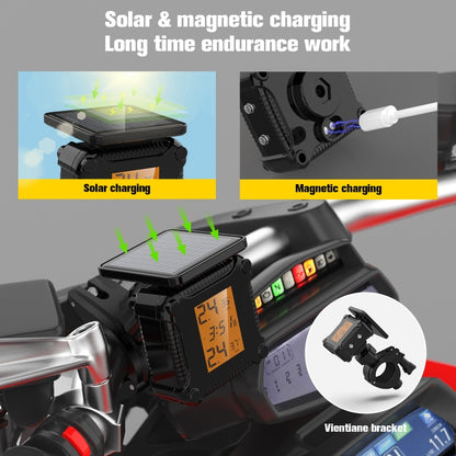Solar Motorcycle Tire Pressure Monitor Color Screen High Precision Sensor, M8, M9
