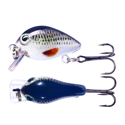 HENGJIA 2.5cm 1.5g Floating Water Little Fat Micro-Object Mini 3D Printing Luya Bait
