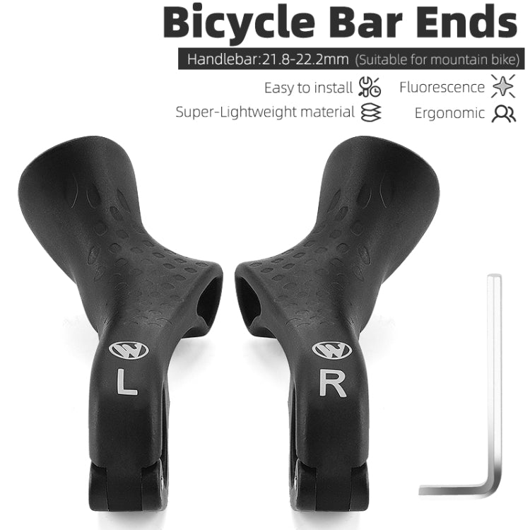 WEST BIKING Bike Cow Horns Fluorescent Deputy Handle Riding Equipment