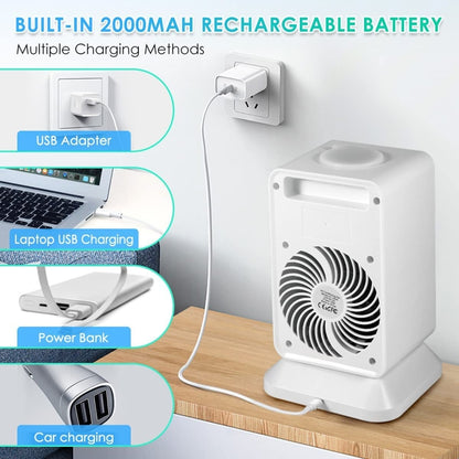 USB Mini Desktop Spray Humidification Cooling Fan Home Air Conditioner Fan Cooler