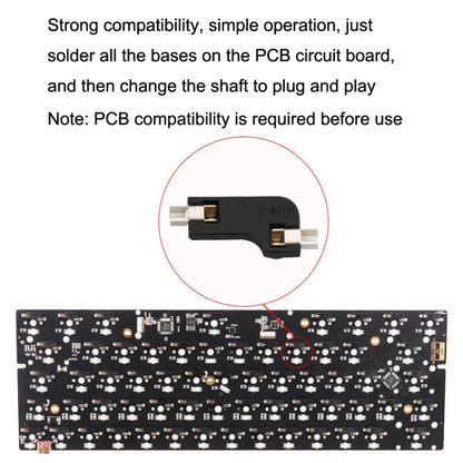 100pcs Mechanical Keyboard Shaft Body Hot Swap Base Modified Shaft Seat Connector