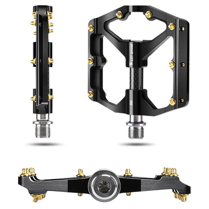 WEST BIKING 3 Bearings Ultralight Carbon Fiber Bushing Mountain Bike Pedal