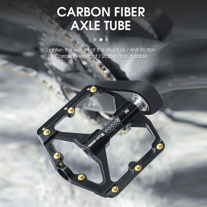 WEST BIKING 3 Bearings Ultralight Carbon Fiber Bushing Mountain Bike Pedal